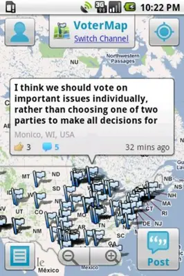 VoterMap android App screenshot 1